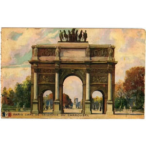 Paris L'arc De Triomphe Du Carrousel France Postcard